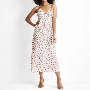 Future Collective Midi Dress 28 Empire Waist Floral Garden Fairy Party Summer